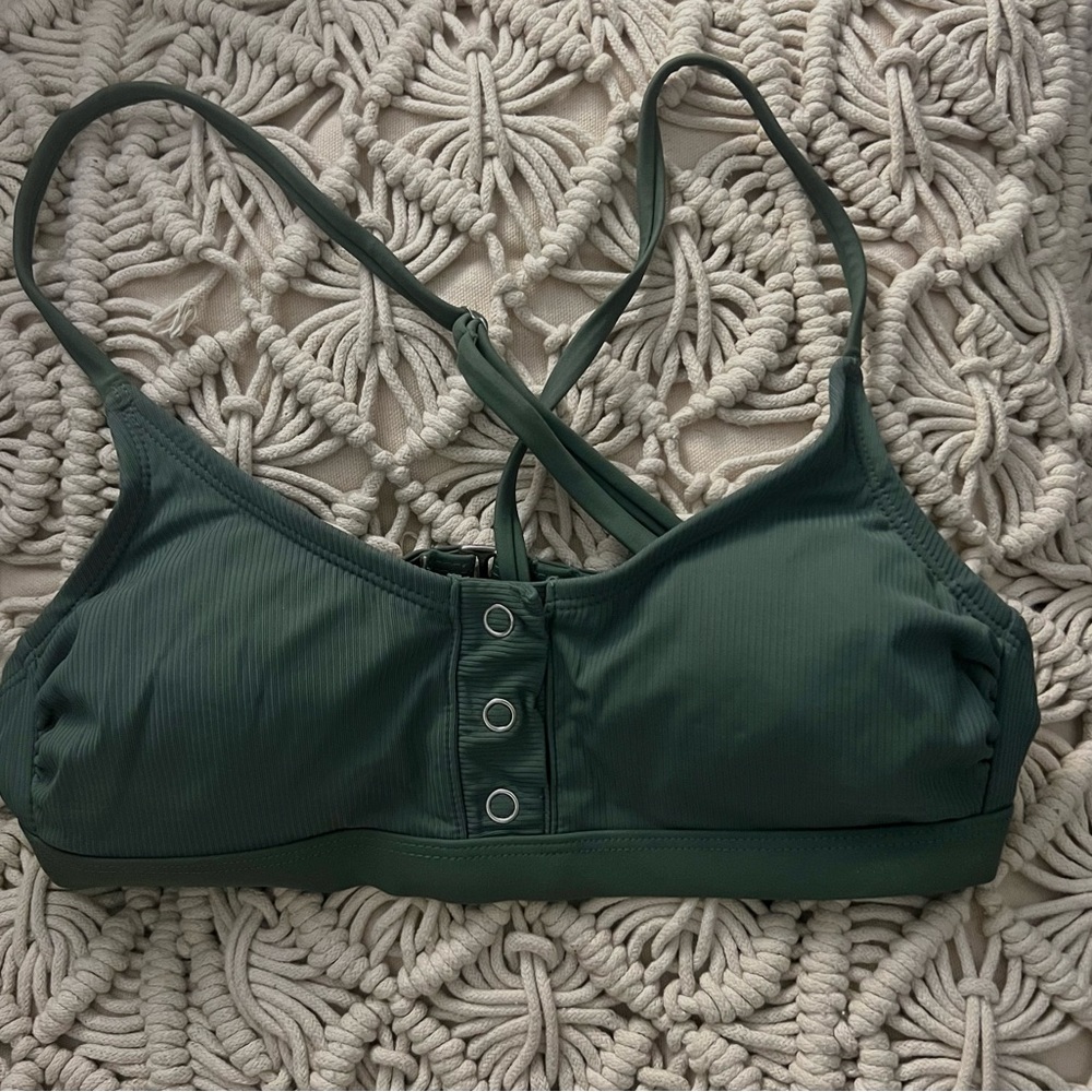 OLIVE GREEN BATHING SUIT TOP